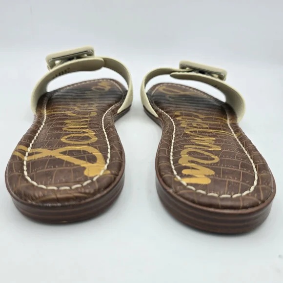 Sam Edelman Gaige Flat Slide Sandals, Modern Ivory, Women's 10.5, Like New! - Picture 8 of 12